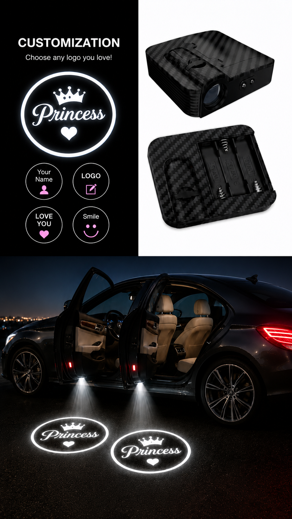Individuelle LED-Bodenmatte